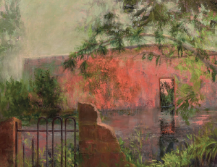 linda fantuzzo painting of a ruin