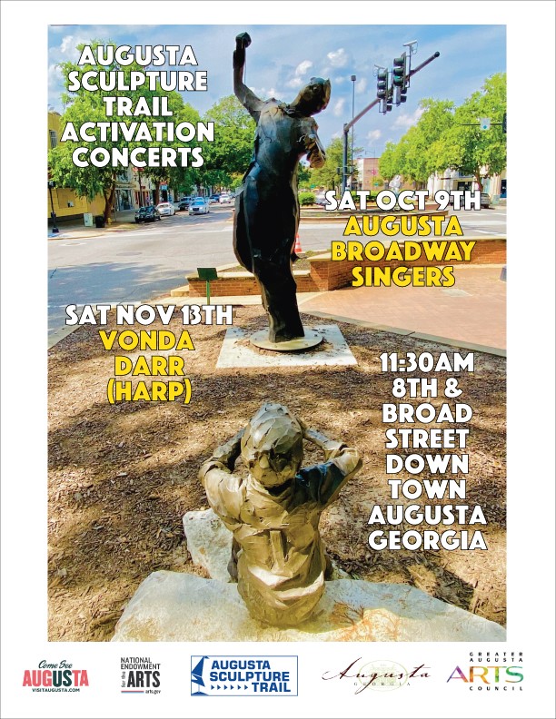 Augusta Sculpture Trail Activation Concerts Vonda Darr The Greater