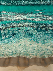 picture of ocean waves and sand
