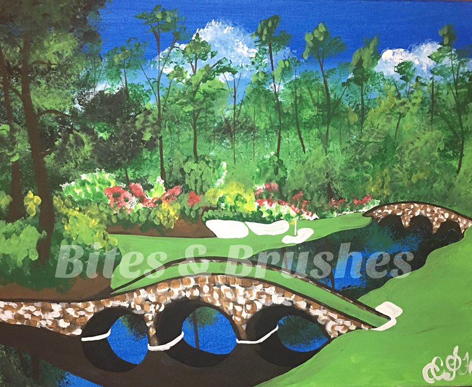 Paint & Sip Party “A Master's Piece" Master's Week Painting The