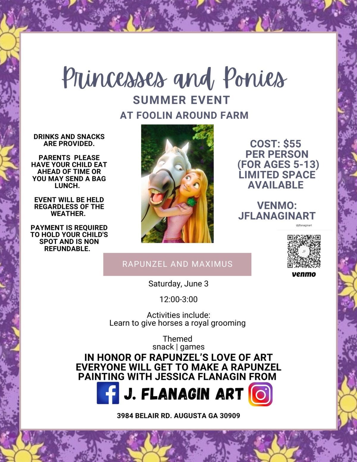 Princesses and Ponies – Rapunzel & Maximus