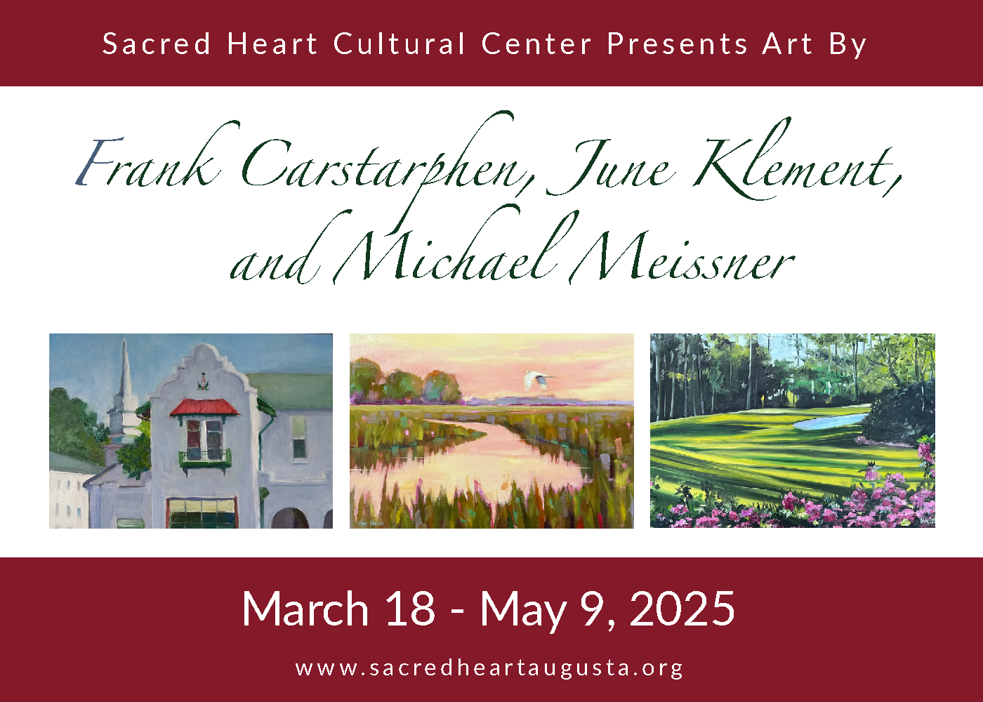 Art Reception: Frank Carstarphen, June Klement, and Michael Meissner
