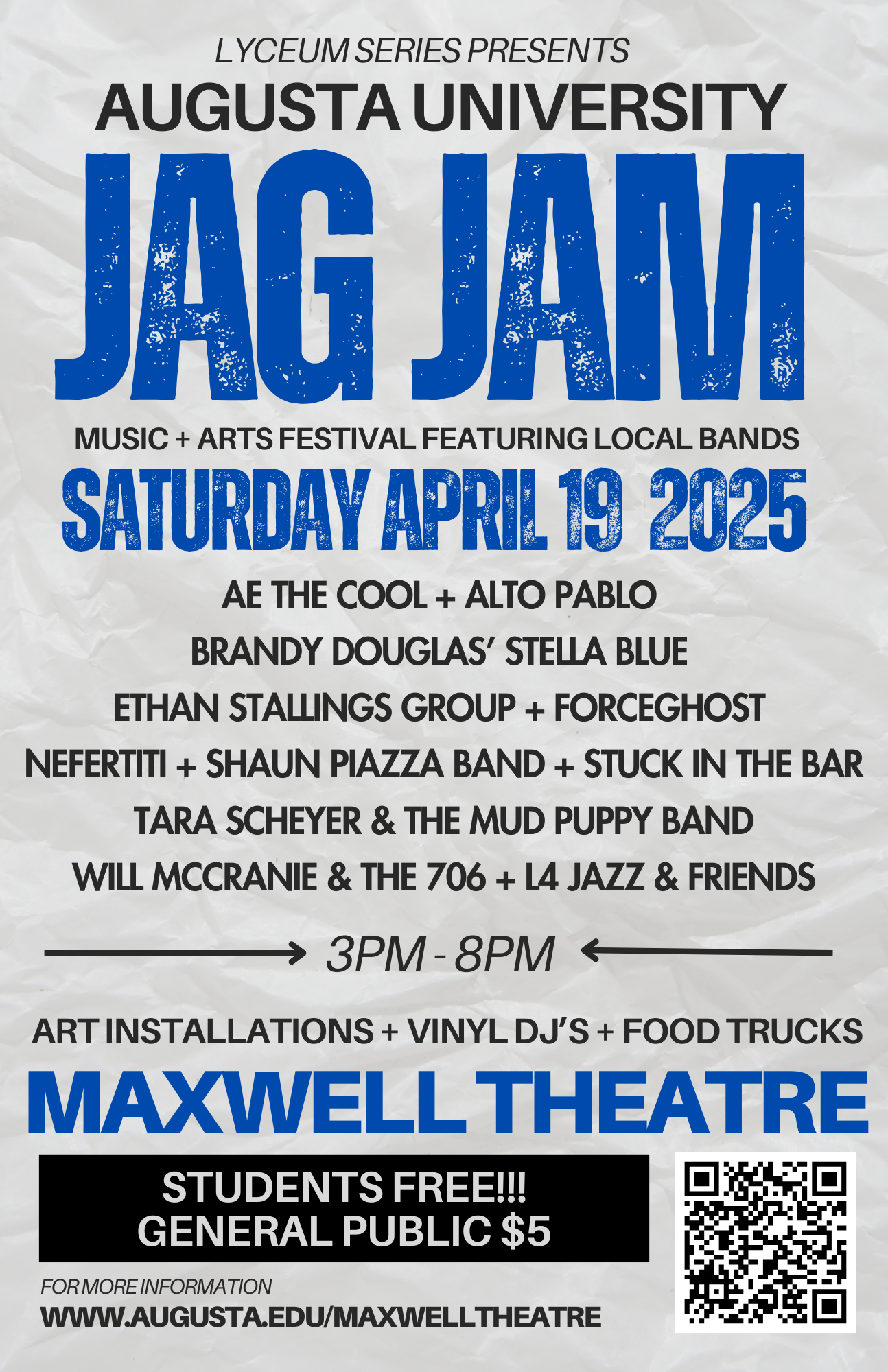 The Lyceum Series presents: Augusta University JAG JAM