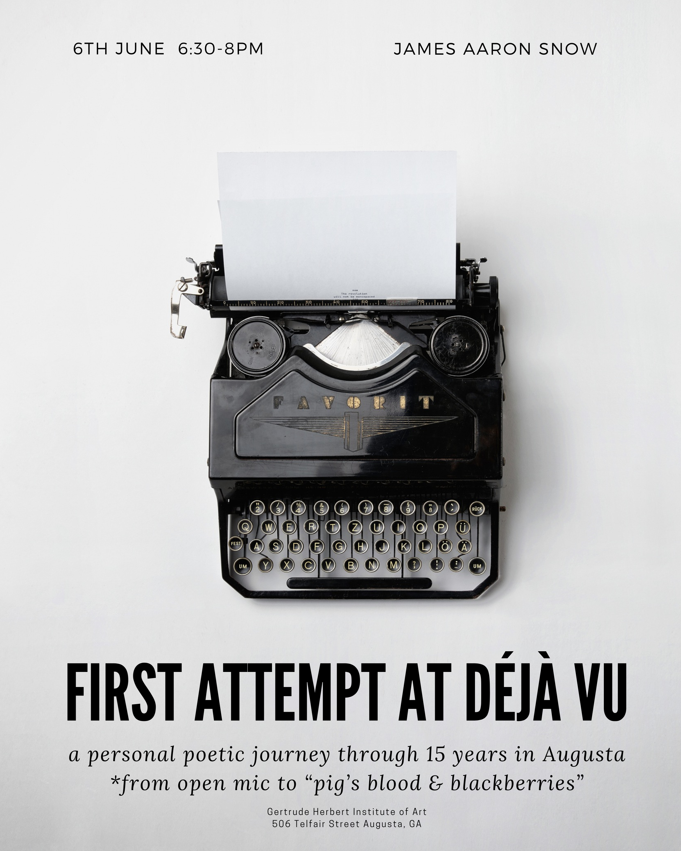 First Attempt At Déjà Vu: a personal poetic journey through 15 years in AUG