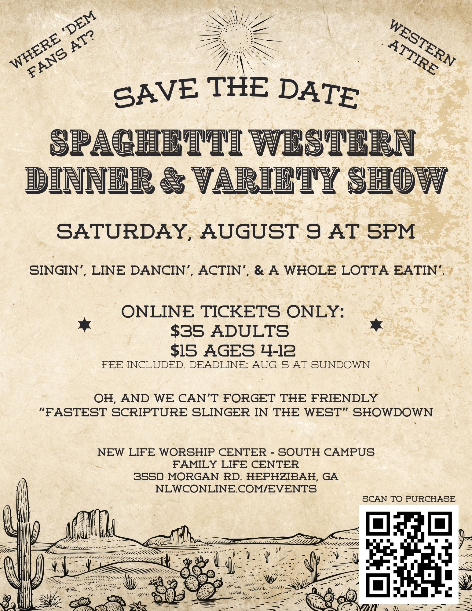 Spaghetti Western Dinner & Variety Show