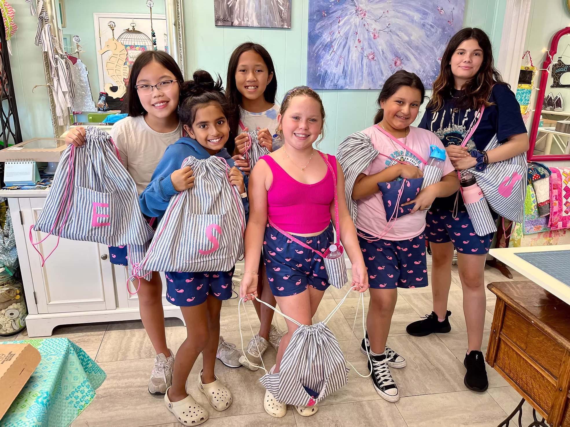 Session 2: Beach Vibes (shorts, beach bag & water bottle holder)