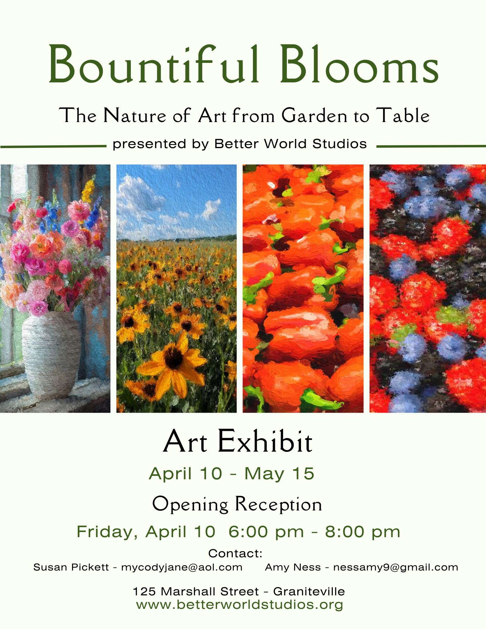 Bountiful Blooms – The Nature of Art from Garden to Table