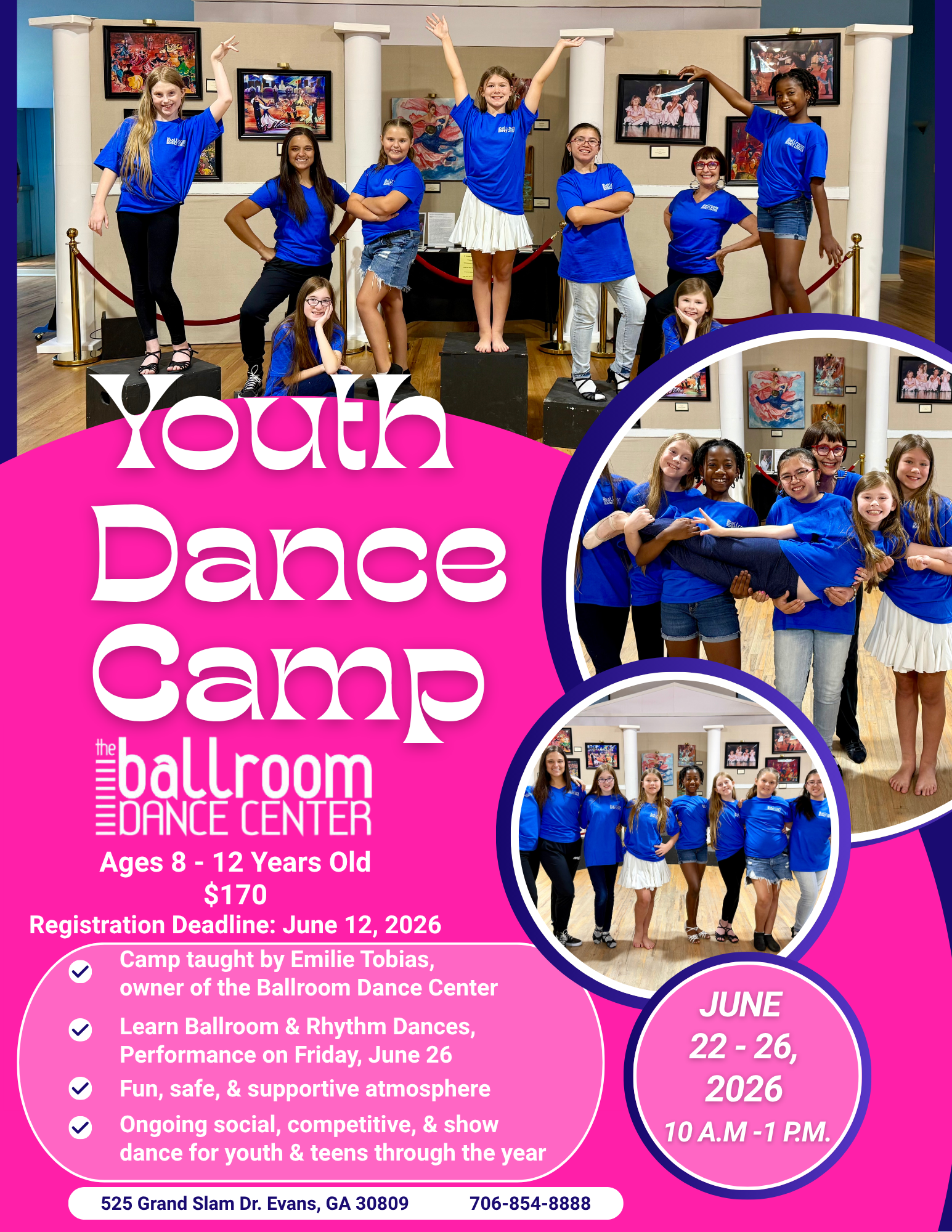 Youth Ballroom & Rhythm Summer Dance Camp