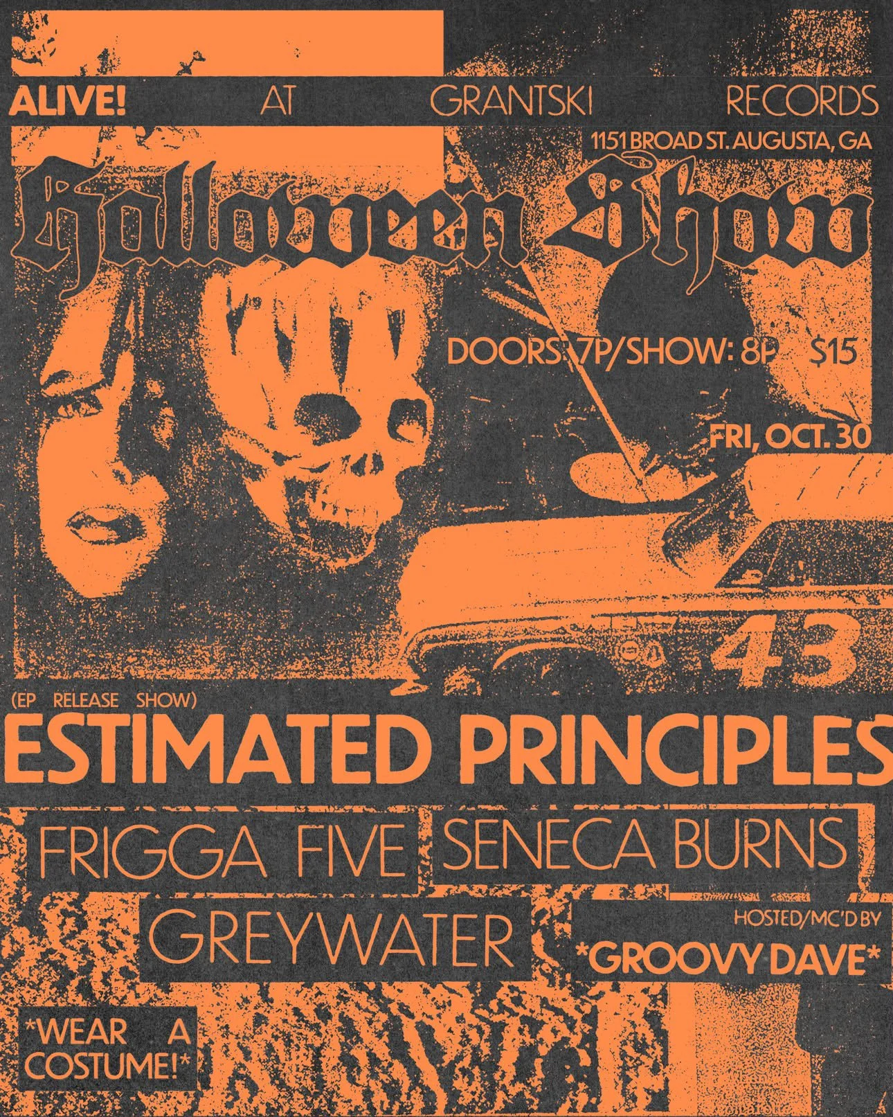 “ESTIMATED PRINCIPLES/FRIGGA FIVE/SENECA BURNS/GREYWATER” | Grantskis Records Live stage